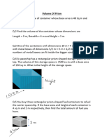 Volume of Prism Worksheet