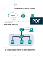 10.4.3 Lab - Using Wireshark To Examine TCP and Udp Captures