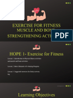 Exercise For Fitness and Principles of Training Program