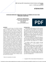 2016 - Kam-Kei Lam - Hydrogen Enriched Combustion Testing of Siemens Sgt-400 at High Pressure Conditions