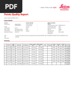 Points Quality Report