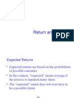 FM - Chapter 4, Return and Risk