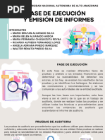 Fase de Ejecución y Emisión de Informes