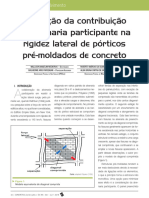 Avaliação Da Contribuição Da Alvenaria Participante Na Rigidez Lateral de Pórticos Pré-Moldados de Concreto