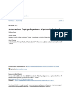 1-Antecedents of Employee Experience - A Systematic Review of Literature