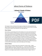 Direct and Indirect Forms of Violence