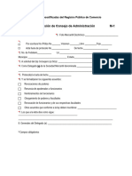 M1 Acta de Sesión de Consejo de Administración