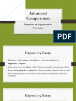 From Expository To Argumentative