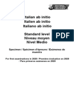 Ab Initio Specimen and Markschemes