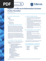 2024 Factsheet Higher Certificate in Information Systems (Cyber Security)