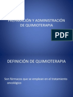 Preparación y Administración de Quimioterapia