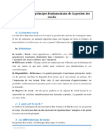 Chapitre 1 Les Principes Fondamentaux de La Gestion Stock