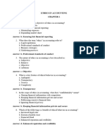 Ethics in Accounting Mcqs