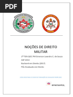 Noções de Direito Militar Iii