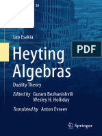 (Trends in Logic 50) Leo Esakia, Guram Bezhanishvili, Wesley H. Holliday - Heyting Algebras - Duality Theory-Springer International Publishing (2019)