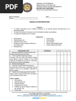 Urinary Catheterization Checklist