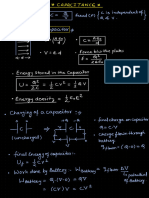 CAPACITANCE Short Notes Handwritten