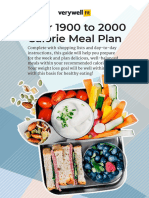 1900 Calorie Meal Plan