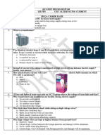 Class Xii - CH-7 Alternating Current (Competency - Based Test Items) Marks Wise