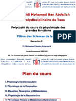 Cours PR Amarouch, Physiologie Rénale