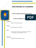 Informe Ecologia y Desarrollo Sostenible - Centro Mereorologico