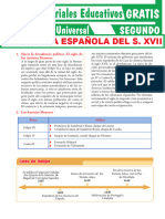 Monarquía Española en El Siglo XVII para Segundo Grado de Secundaria