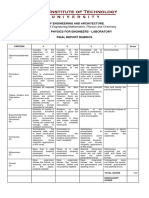 Final Report Rubric