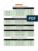 Calendário de Jogos Copa Pantera