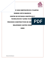 Proyecto de Casa Habitación de 2 Plantas