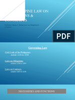 The Philippine Law On Obligations Contracts