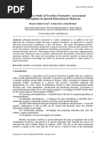 Preliminary Study of Teachers Formative Assessment Perceptions in Special Education in Malaysia ASNet Full Paper