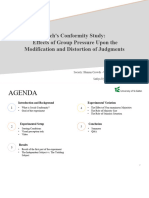 Effects of Group Pressure Upon The Modification and Distortion of Judment