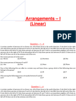 Linear Arrangement - Practice Questions