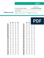 Prova Paulista 1° Bimestre