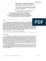 The Effectiveness of The Gulayan Sa Paaralan Program As Perceived by Junior High School Students in Davao City