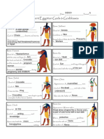 Egyptian Gods Poster Worksheet