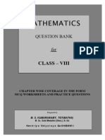 Maths Class Viii Question Bank