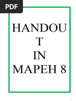 Handout - Mapeh 8 - 3RD Quarter