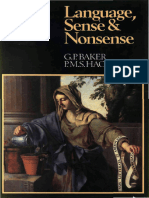 Language, Sense and Nonsense - A Critical Investigation Into Modern Theories of Language-Blackwell (1984)