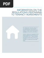 Information On The Regulations Pertaining To Tenancy Agreements1