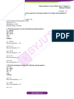 Selina Sol Concise Maths Class 7 ch2 Rational Numbers