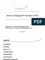 How To Change AP Formats in R12