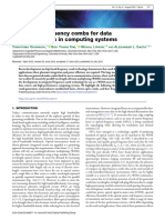 Chip-Scale Frequency Combs For Data Communications in Computing System