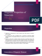 Magnetic Properties of Materials