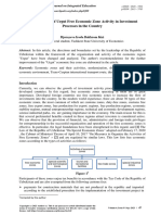 Characteristics of Urgut Free Economic Zone Activity in Investment Processes in The Country