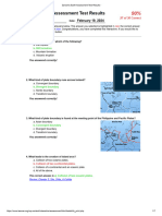 Dynamic Earth Assessment Test Results