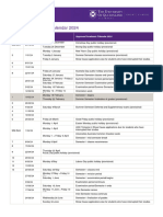 2024 Academic Calendar