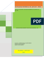 Plan Anual de Evaluación y Fiscalización Ambiental Del Distrito de Ajoyani