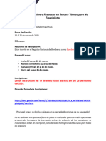 Convocatoria Rescate Tecnico 12 Al 26 de Marzo