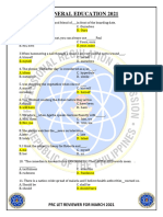 General Education March 2021